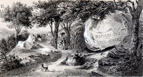 Le 'rocher des deux sœurs'